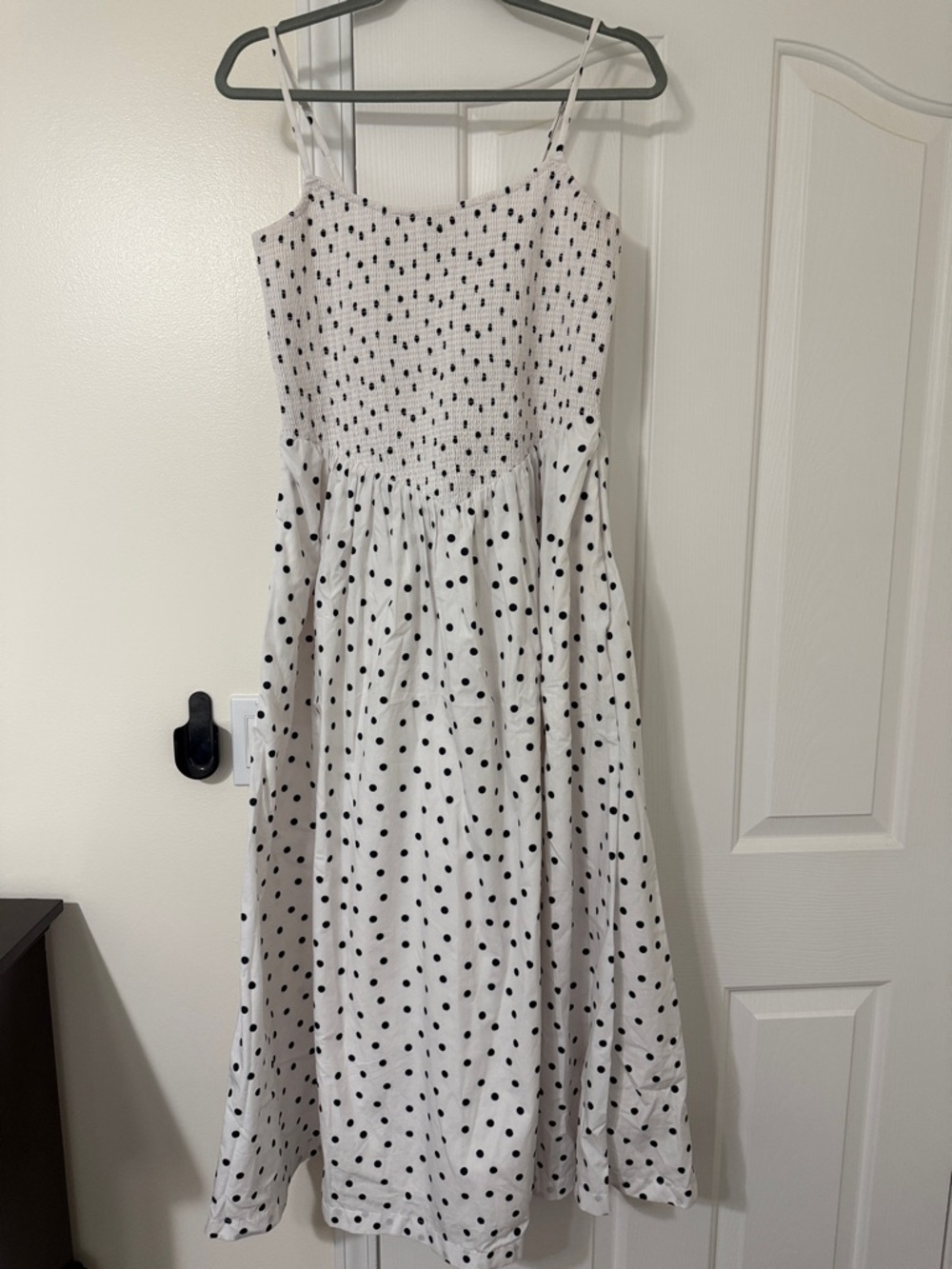 Abercrombie & Fitch White Dress with Black Polka Dots